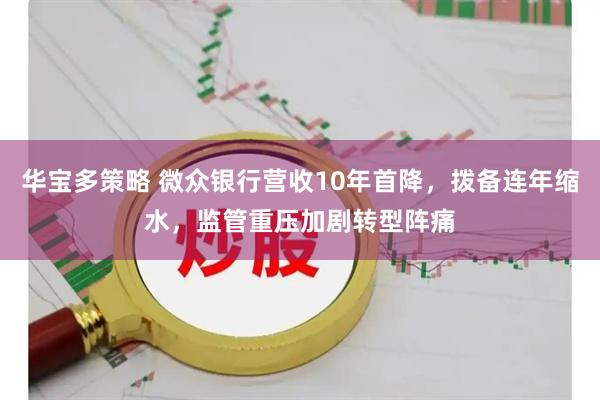 华宝多策略 微众银行营收10年首降，拨备连年缩水，监管重压加剧转型阵痛