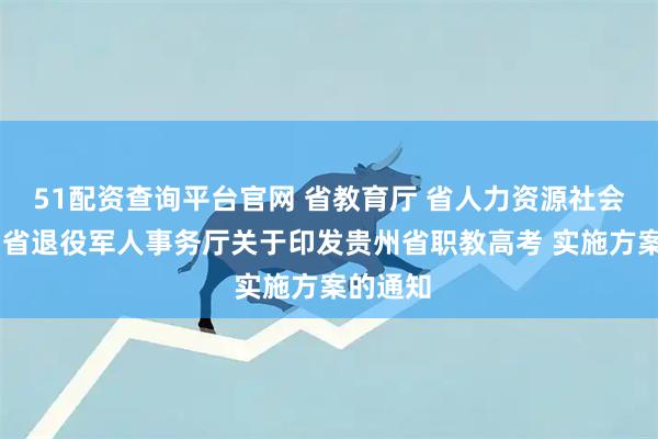 51配资查询平台官网 省教育厅 省人力资源社会保障厅 省退役军人事务厅关于印发贵州省职教高考 实施方案的通知