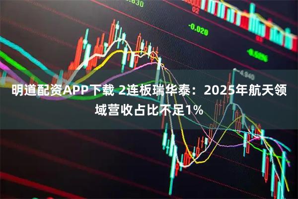 明道配资APP下载 2连板瑞华泰：2025年航天领域营收占比不足1%